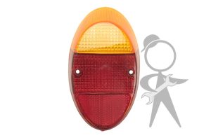 Lens, Tail Light, Amber/Red (Acrylic) - 111-945-241 P BR