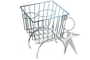 Stow Away Basket, Chrome, Over Hump - 113-042-065 CR