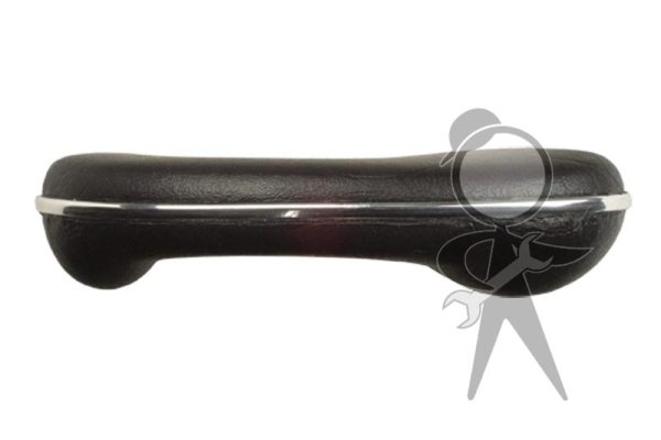 Arm Rest, "Bug-Style", Black, Right - 113-867-172 D BK