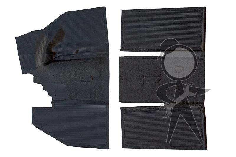 Floor Mat Set, Rubber, Overall Style F/R - 113-898-703 A