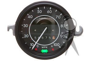 Speedometer, w/o Fuel Gauge, Black Face - 113-957-057 HX