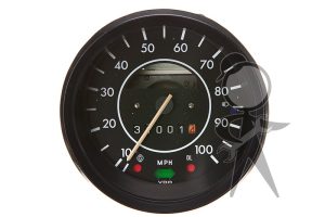 Speedometer, w/o Fuel Gauge, SB 100MPH - 133-957-057 X