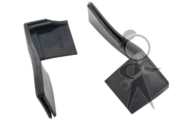 Karmann Ghia Lock Pillar Rubber Covers, Pair