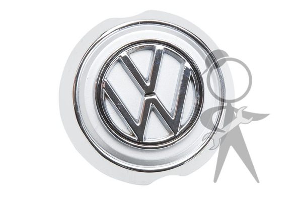 Front Nose VW Emblem w/Base Plate - 141-853-601 B ST