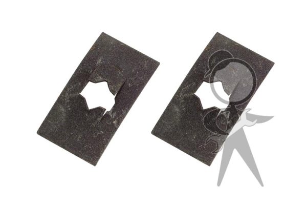 Nose Emblem Clamp Plate, Pair - 141-853-611 PR