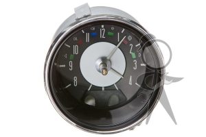 Clock, 12v, w/o Fuel Gauge, Chrome Ring - 141-919-203 DX