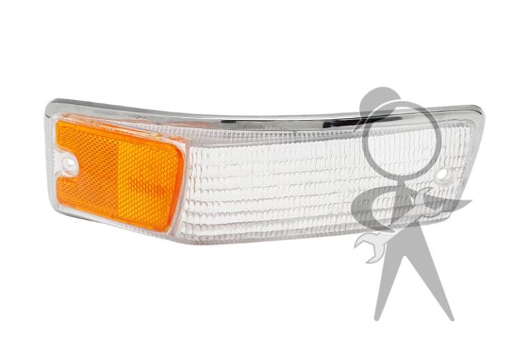 Vintage Volkswagen & VW Parts Karmann Ghia Turn Signal Lens, Clear Right