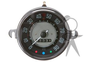 Speedometer w/Chrome Needle Hub - 141-957-023 X