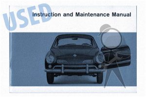 original Karmann Ghia owners manual