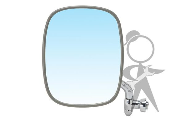 Mirror, Side View, Left, Stainless Steel - 211-857-513 F SS