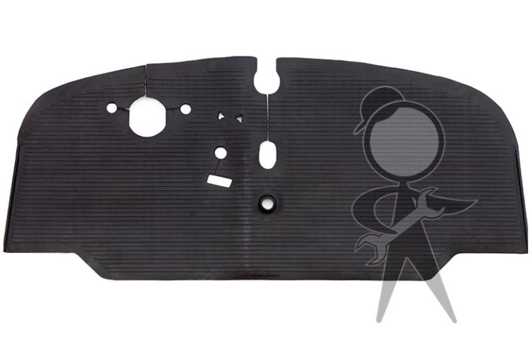 Vintage Volkswagen & VW Parts Bus Floor Mat, Rubber, Front Cab