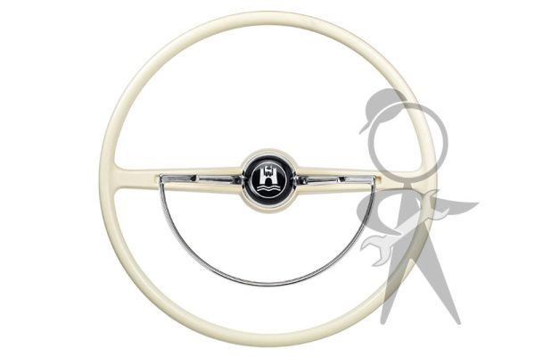 Steering Wheel, Complete, Ivory - 311-498-651 D IV