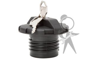 Fuel Tank Cap, Locking w/Key, Plastic - 321-201-551 H PL