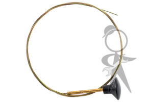 Front Hood Release Cable with Black Knob