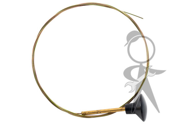 Front Hood Release Cable with Black Knob