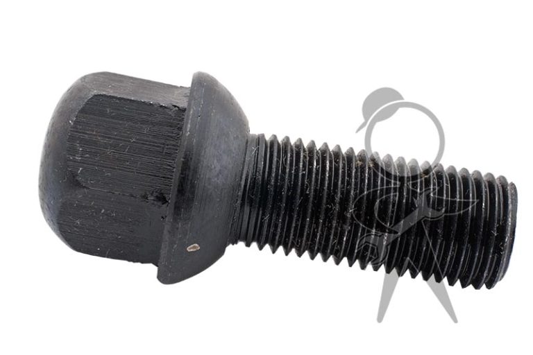 Vintage Volkswagen & VW Parts Lug Bolt 14mm x 1.5 x 32mm, Black
