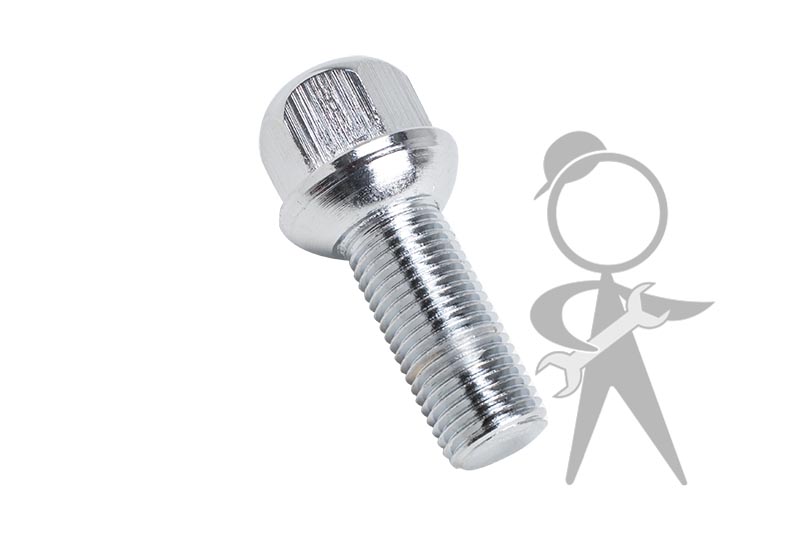 Lug Bolt 14mm x 1.5 x 32mm, Chrome - 911-601-139 CR