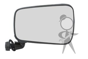 Mirror, Side View, Black Plastic, Right - ZVW-857-514 D