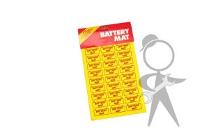 Battery Mat 12"L x 8", Yellow - ZVW-915-991 YE