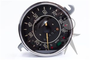 Speedometer, w/o Fuel Gauge, Black Face - 113-957-057 FX