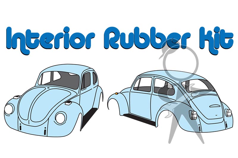 Interior Rubber Kit, Beetle - 113-860-058